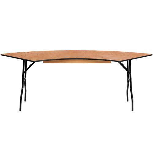 FlashFurniture 60 Semi Circle Folding Table YT WSFT60 30 SP GG