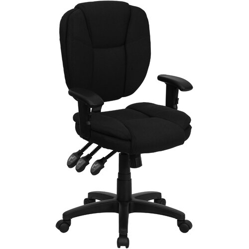 FlashFurniture Mid Back Multi Functional Ergonomic Task Chair GO930F