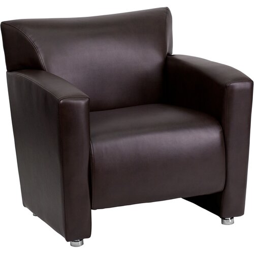 FlashFurniture Hercules Majesty Series Leather Chair 222 1 BK GG / 222 1 BN G