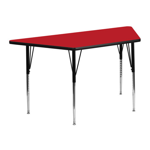 FlashFurniture Trapezoid Activity Table XU A2448 TRAP  Finish Red