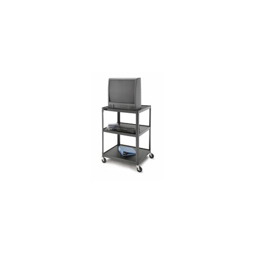 Da Lite Pixmate 25 x 30 Adjustable Tall Multi Shelf High Television Cart [5