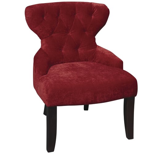 Ave Six Curves Hour Velvet Slipper Chair CVS26 Upholstery Vintage Grenadine