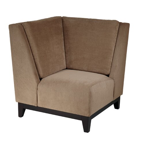 Ave Six Merge Corner Chair MRG51C Color Easy Brownstone