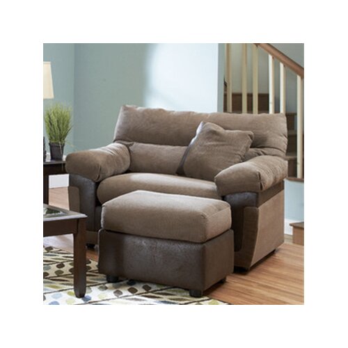 Klaussner Furniture Adrian Big Chair and Ottoman 012013152201