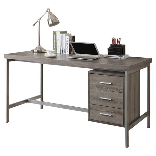 Monarch Specialties Inc. Writing Desk I 7245 / I 7345 Finish Dark Taupe