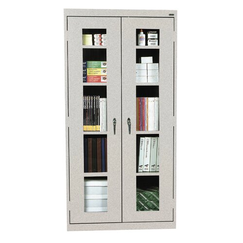 Sandusky Classic Series 36 Clear View Storage Cabinet CA4V361272 Color Yellow