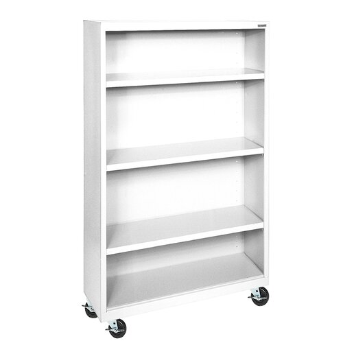 Sandusky Elite Series Mobile 52 Bookcase BM30361852 Finish White