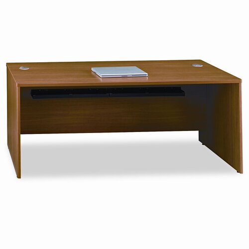 Bush Quantum Series Desk Shell, 71 3/8w x 29 1/4d x 30h, Modern Cherry BSHQT0