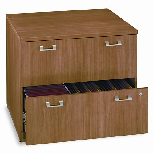 Bush Quantum 2 Drawer Lateral File BSHQT256FCS Finish Modern Cherry