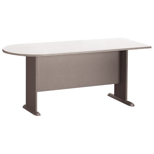 Bush Series A Peninsula Desk WCXXX71 Finish Pewter