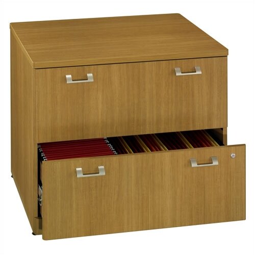 Bush Quantum 2 Drawer Lateral File QT256   XXX Finish Modern Cherry