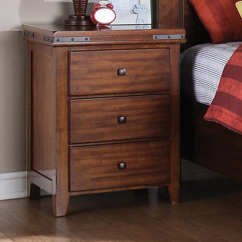 Winners Only, Inc. 3 Drawer Nightstand BMG1005