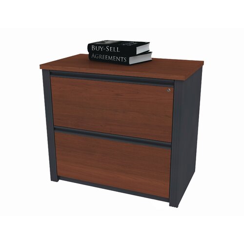 Bestar Prestige + 36 Fully Assembled Lateral File 99636 Finish Bordeaux and