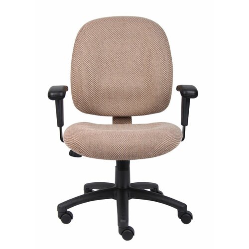 Boss Office Products Mid Back Ergonomic Task Chair with Tilt Tension Control 