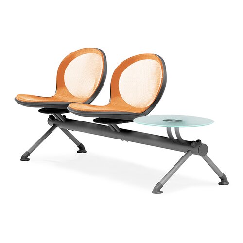 OFM Net Series Seating Bench with Table NB 3G Color Orange