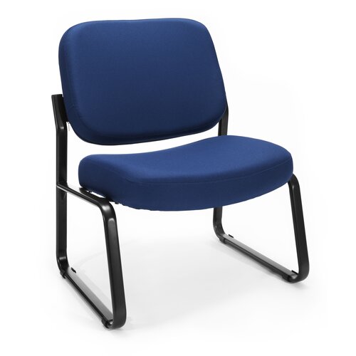 OFM Big and Tall Armless Chair 409 80 Seat / Back Color Navy