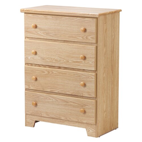 Lang Furniture Shaker 4 Drawer Chest LTL SHA 430 Finish Oak