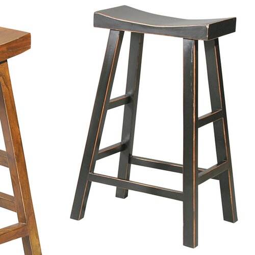 Furniture Classics LTD Crescent 30 Bar Stool 70076BB / 70076BRN Finish Glos