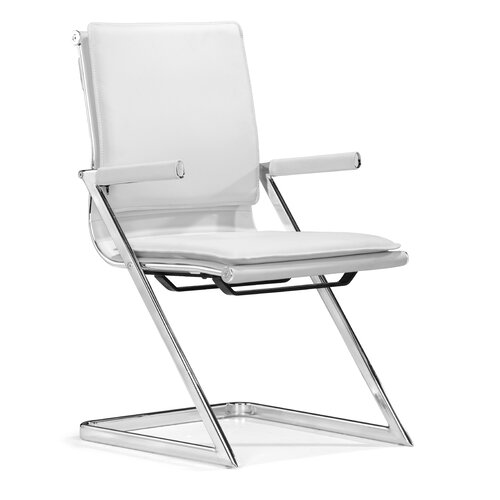 dCOR design Lider Plus Mid Back Conference Chair 215210 Finish White