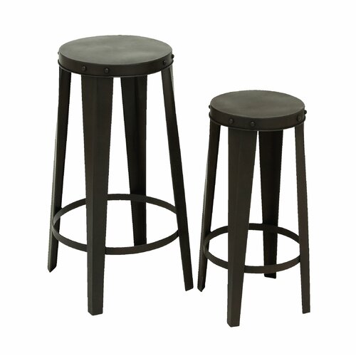 Woodland Imports 2 Piece Bar Stool Set 52740