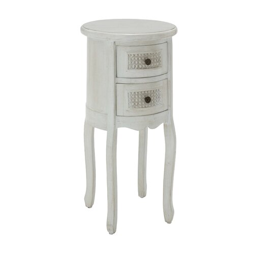 Woodland Imports 2 Drawer Nightstand 28902 / 28903 Finish Antique White