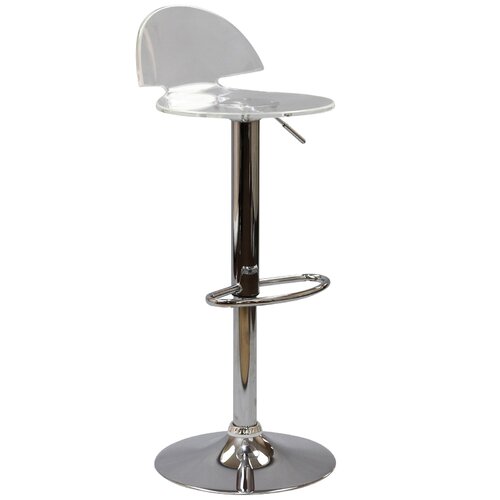 Modway Translucent 24 Adjustable Swivel Bar Stool EEI 534 CLR