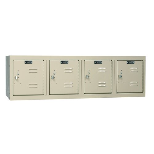 Hallowell Premium Locker 4 Wide Wall Mount (Assembled) (Quick Ship) U1482 4WM