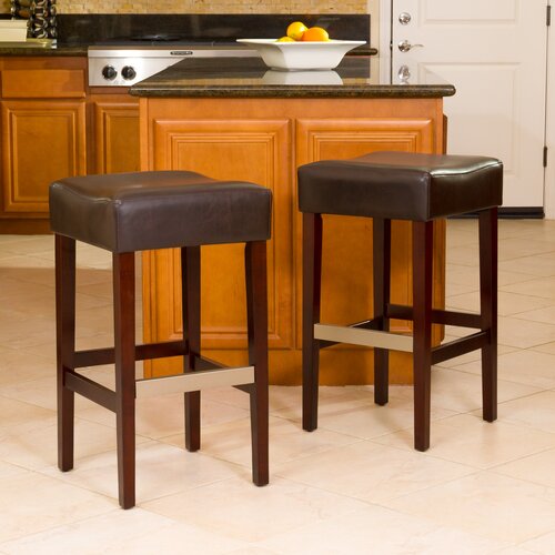 Home Loft Concept Whitman 32 Backless Bar Stool NFN2908 Color Brown