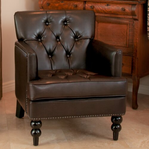 Home Loft Concept Karl Leather Club Chair W4537329