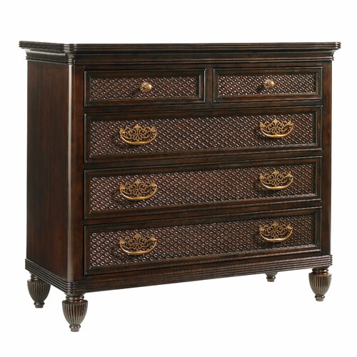 Tommy Bahama Home Royal Kahala Bottega 5 Drawer Dressing Dresser 01 0537 222