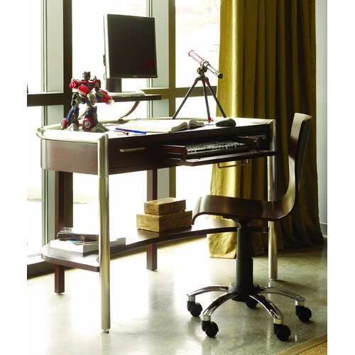 Opus Designs Aura Computer Desk in Merlot 756 10 331