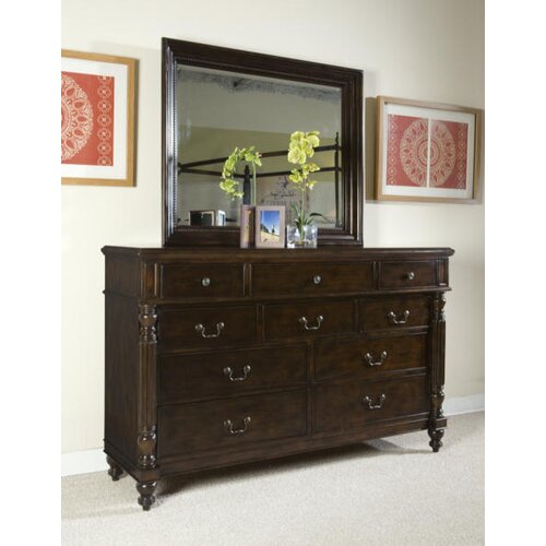 Panama Jack Old Havana 10 Drawer Dresser with Mirror 102 104/40