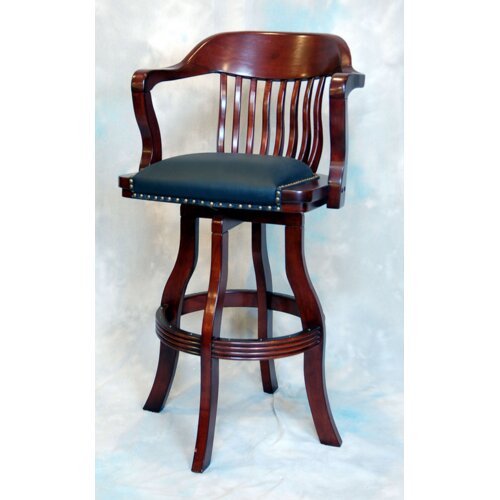 ECI Burnished Oak 30 Bar Stool with Cushion 7045 03 BS 30 Finish Distressed