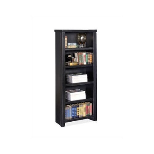 kathy ireland Home by Martin Furniture Tribeca Loft   Black 61 Bookcase IMTL600