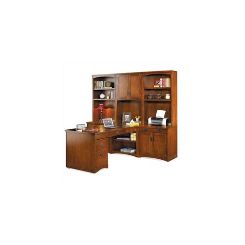 kathy ireland Home by Martin Furniture Mission Pasadena L Shape Desk Office S