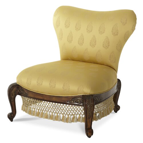 Michael Amini Oppulente Sweetheart Back Chair 67831 BTGLD 52 / 67831 TURQU 52