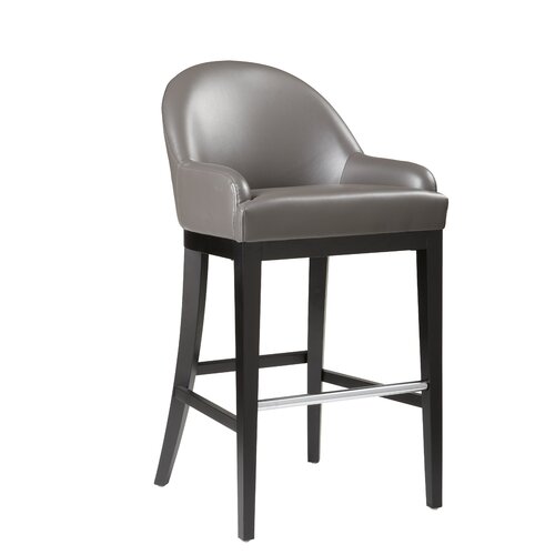 Sunpan Modern Haven 30 Bar Stool with Cusion 9043 Seat Color Grey