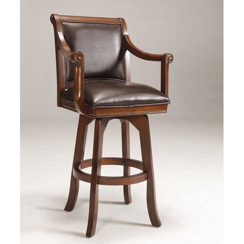 Hillsdale Palm Springs 30 Swivel Bar Stool in Medium Brown Cherry 4185 830