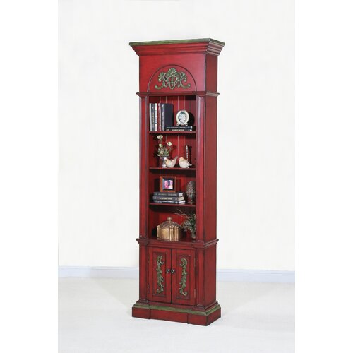 Ultimate Accents Crimson 84.25 Narrow Bookcase 98515BK