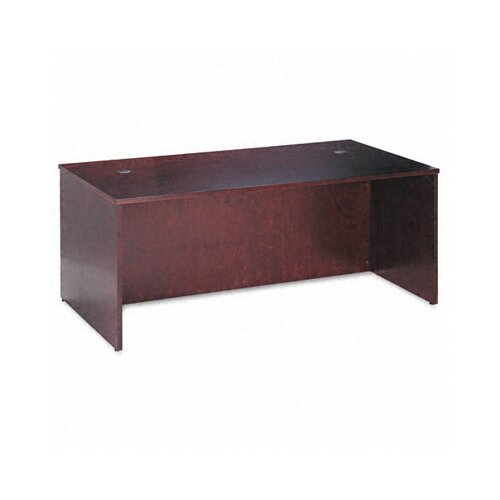 Basyx Veneer Executive Desk Shell BSXBW21XX Finish Mahogany, Size / Style 7