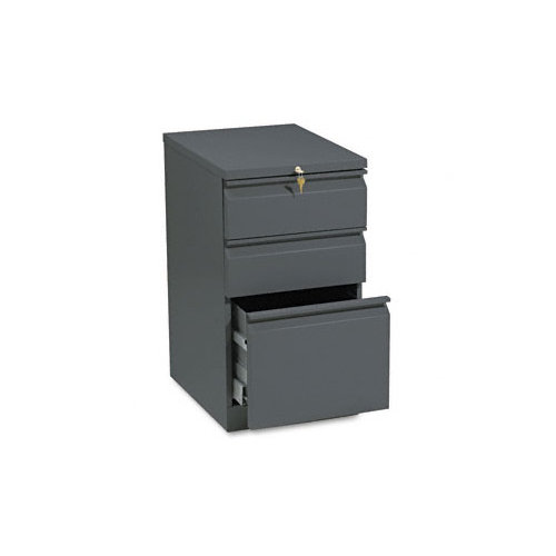 HON Mobile 3 Drawer Efficiencies Pedestal File HON33720RL Finish Charcoal