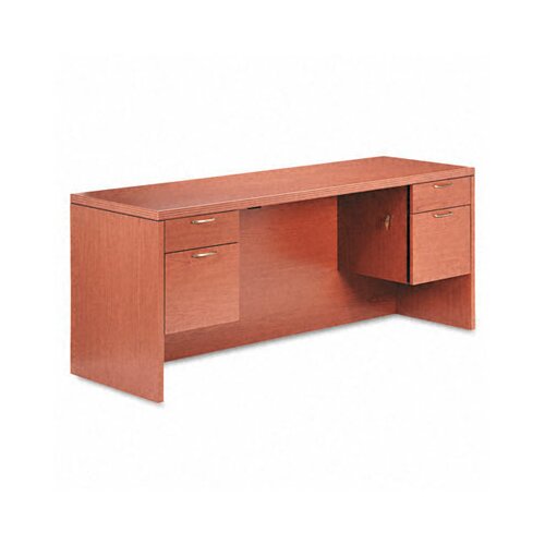 HON 11500 Series Valido Kneespace Credenza Desk with 2 Pedestals HON11543ABHH