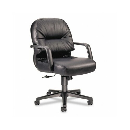 HON Mid Back Leather Swivel / Tilt Office Chair with Arms HON2092SR11T Leathe