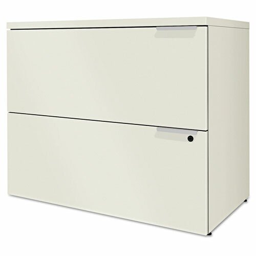 HON Voi Two Drawer Lateral File HONVLF36Z / HONVLF36B Finish Silver Mesh