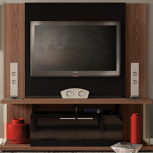 Manhattan Comfort Les Entertainment Center 22224 / 22226 Finish Mocha / Black