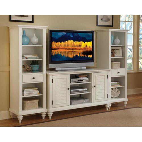 Home Styles Bermuda Entertainment Center 5542 34/5543 34 Finish Brushed White