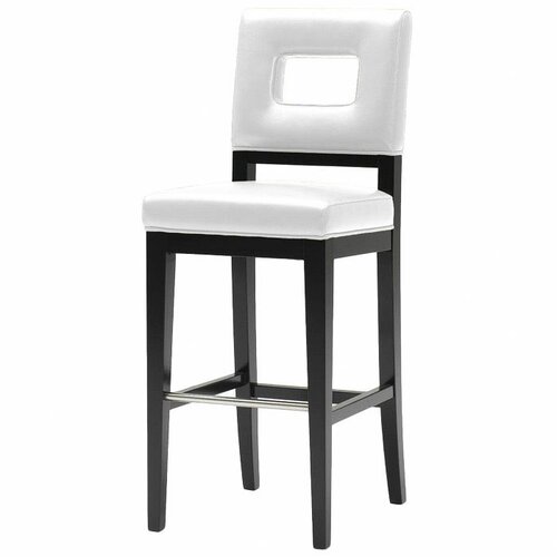 Wholesale Interiors Meiji 30 Bar Stool with Cushion Y 780 FU001 1 Color White