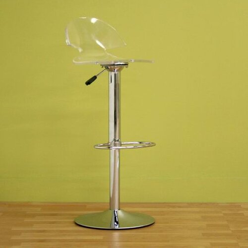 Wholesale Interiors Montano Acrylic 23 Adjustable Swivel Bar Stool FAY 509 C