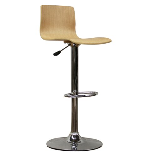 Wholesale Interiors Milka 22 Adjustable Swivel Bar Stool M 90053 Nature