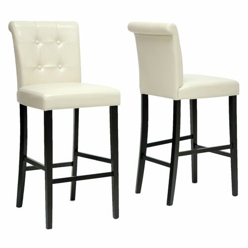 Wholesale Interiors Baxton Studio Torrington Bar Stool Set of 2 CH2 Color Cream